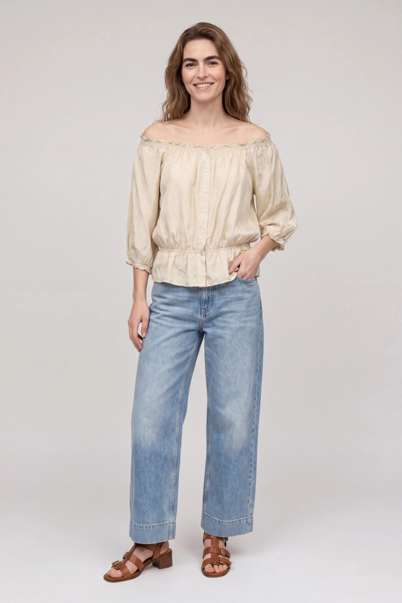 Blúzka Aspesi Camicia Mod.5452 Avorio
