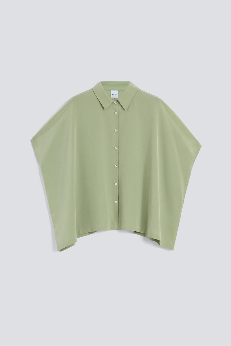Košeľa Aspesi Camicia Mod.5451 Verdino