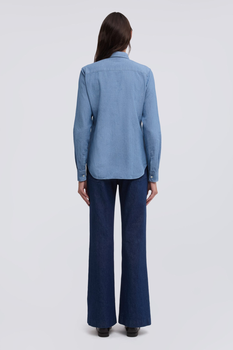 Košeľa Aspesi Camicia Mod.5422 Denim Chiaro