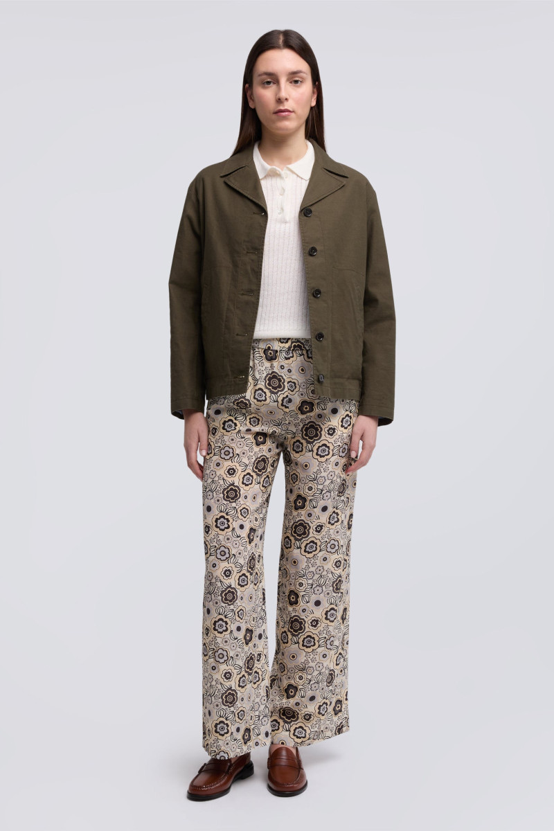 Nohavice Aspesi Pantalone Mod.0128 Naturale