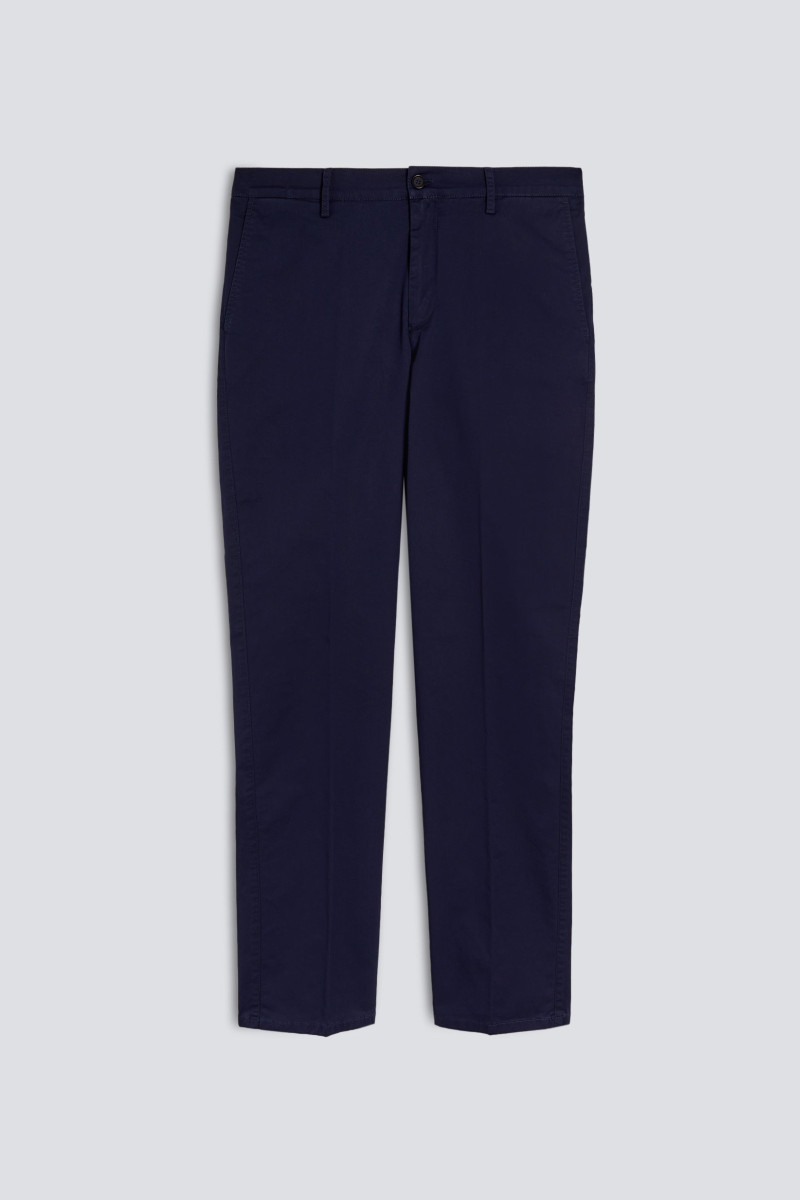 Nohavice Aspesi Pantalone Norman Navy