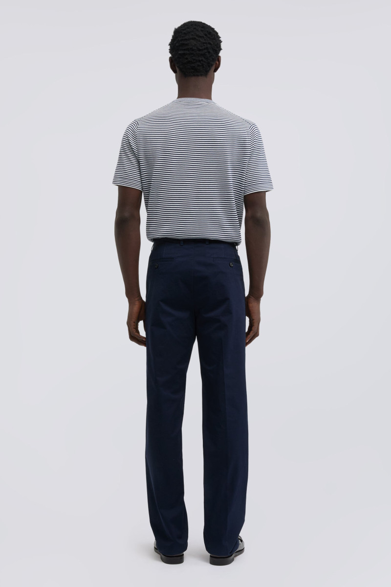 Nohavice Aspesi Pantalone Norman Navy