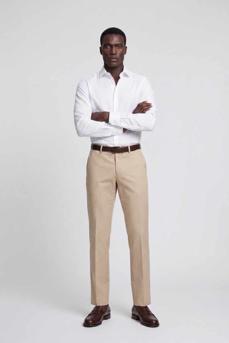 Nohavice Aspesi Pantalone New Herman Naturale