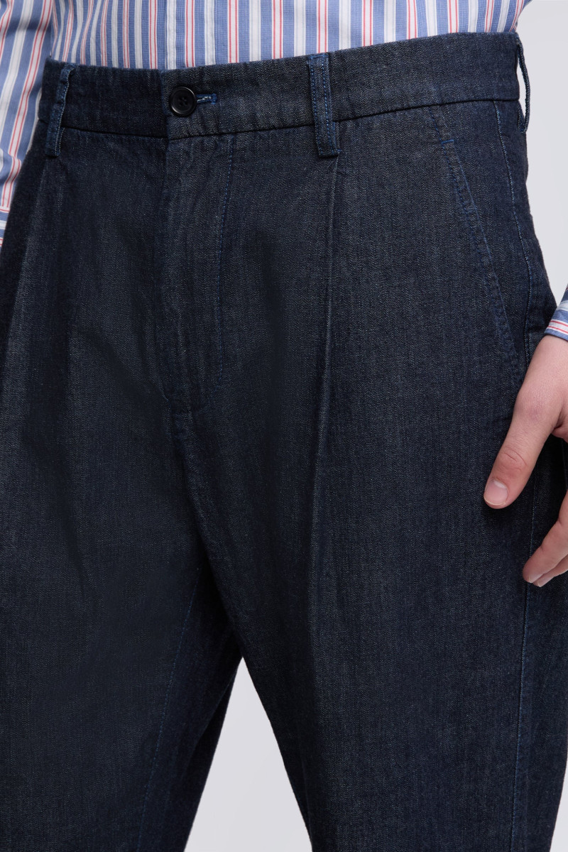 Džínsy Aspesi Pantalone Mono Denim Scuro