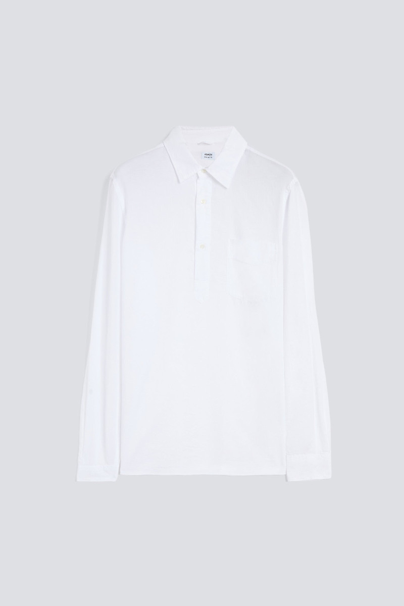 Košeľa Aspesi Camicia Richiusa Bianco
