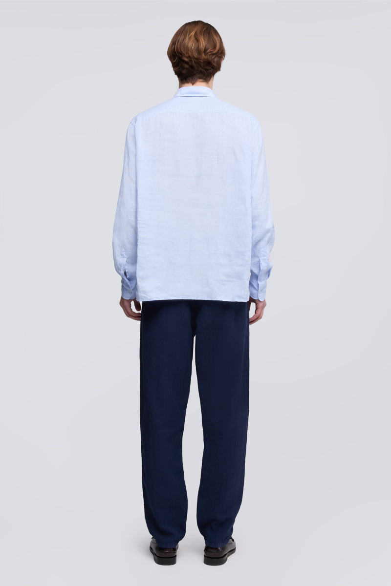 Košeľa Aspesi Camicia Richiusa Azzurro