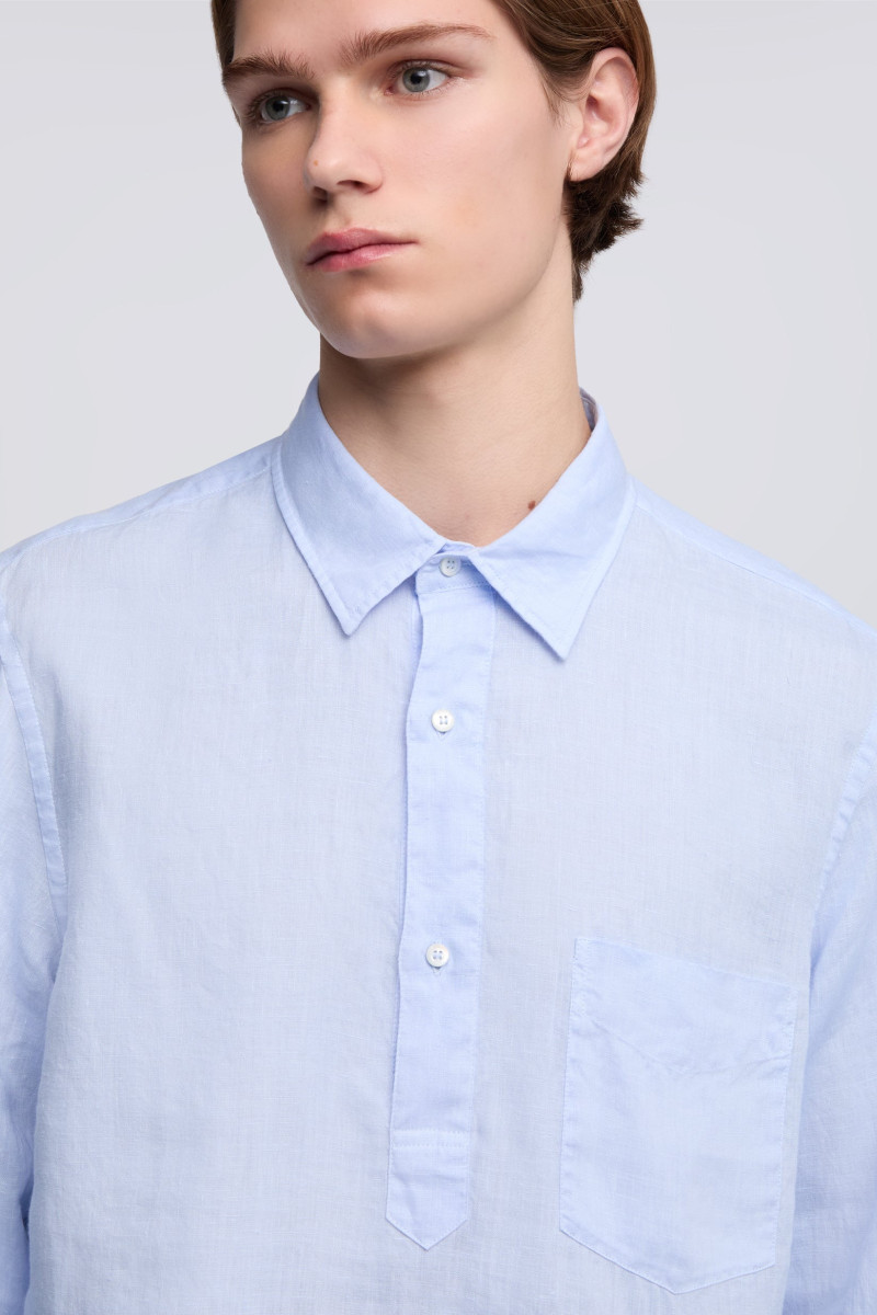 Košeľa Aspesi Camicia Richiusa Azzurro