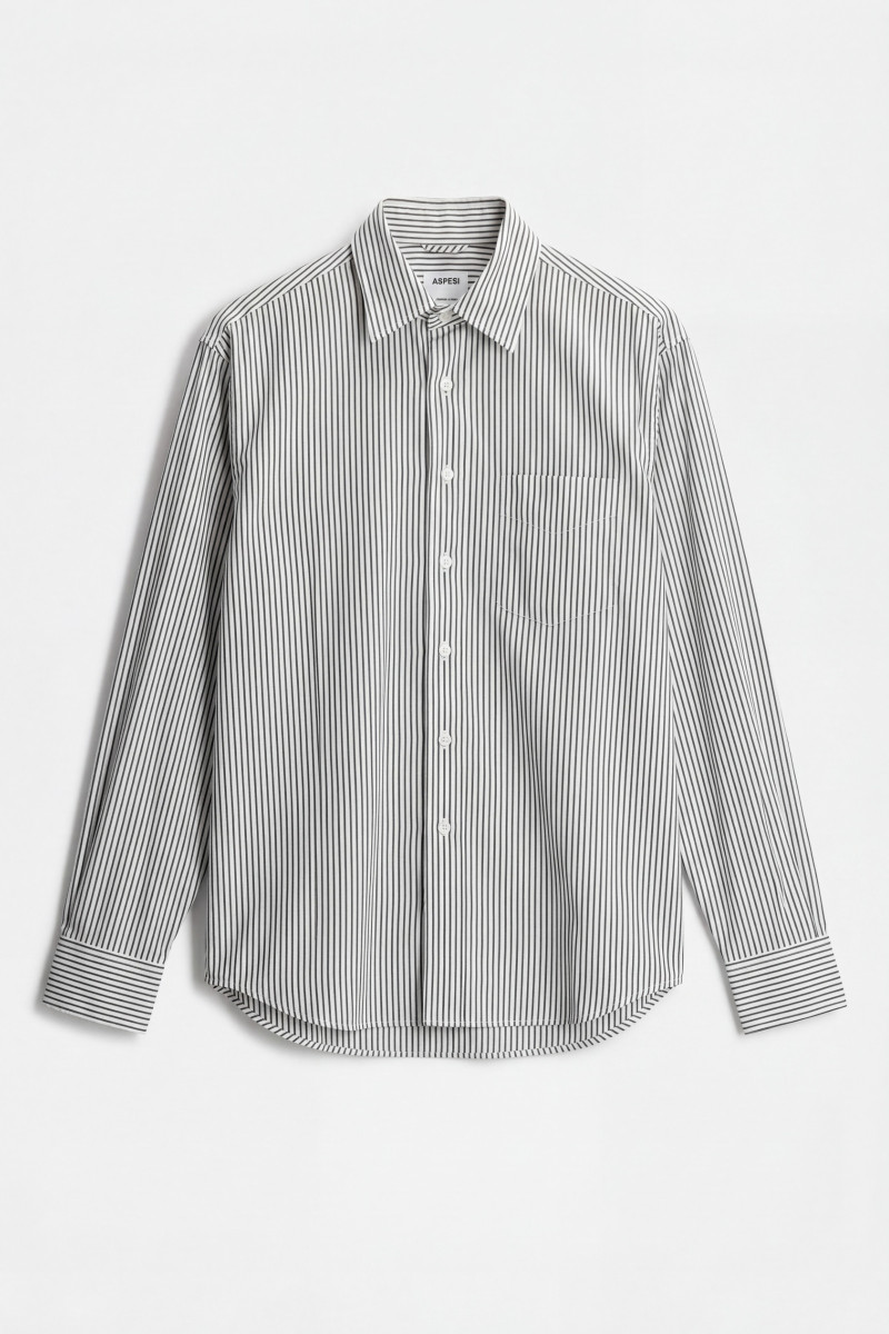 Košeľa Aspesi Camicia Fred Riga Elefante