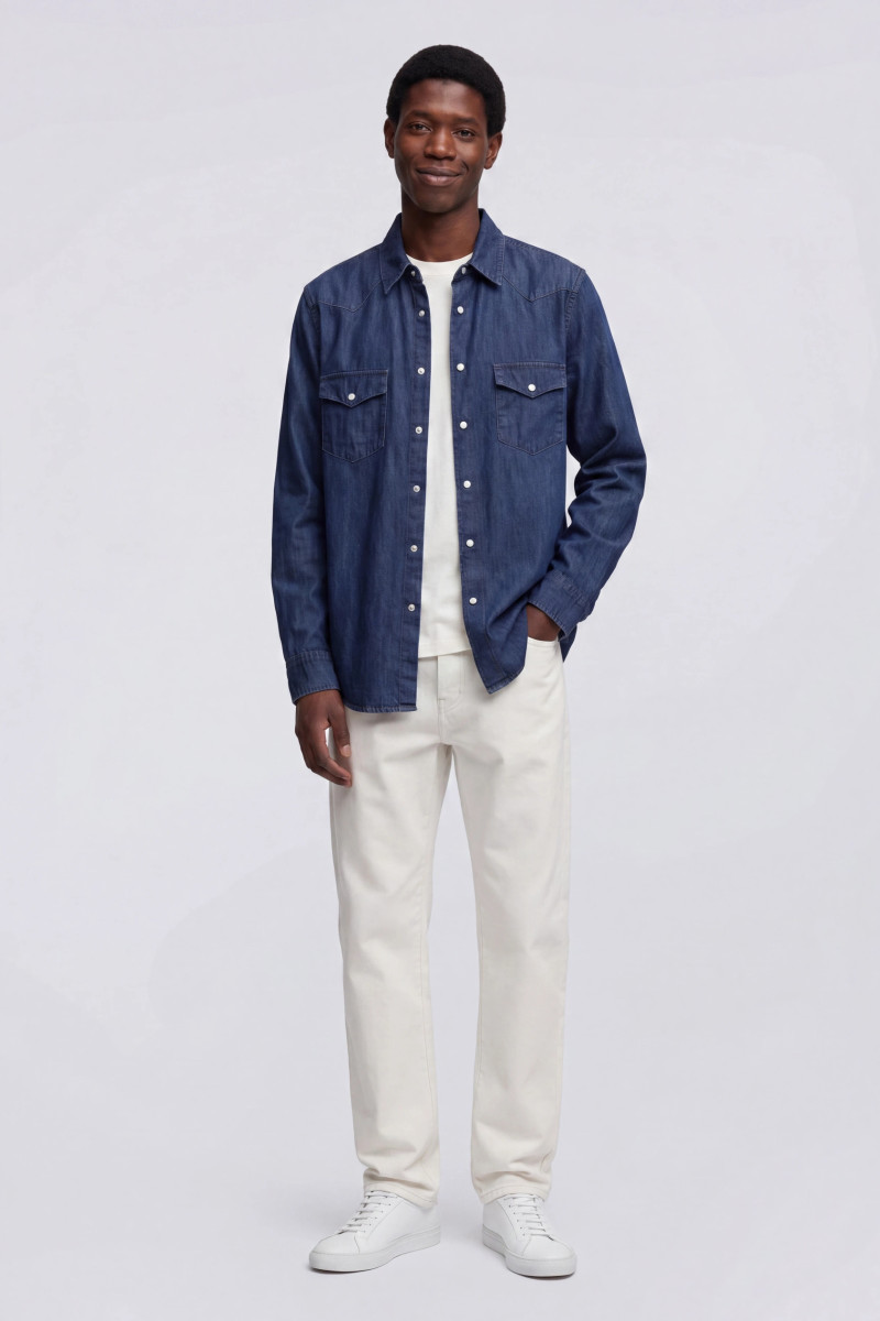 Košeľa Aspesi Camicia Ri - Wayne Denim