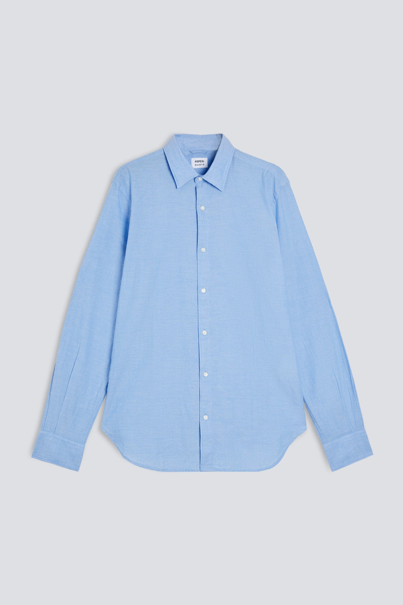 Košeľa Aspesi Camicia Ridotta Ii Azzurro