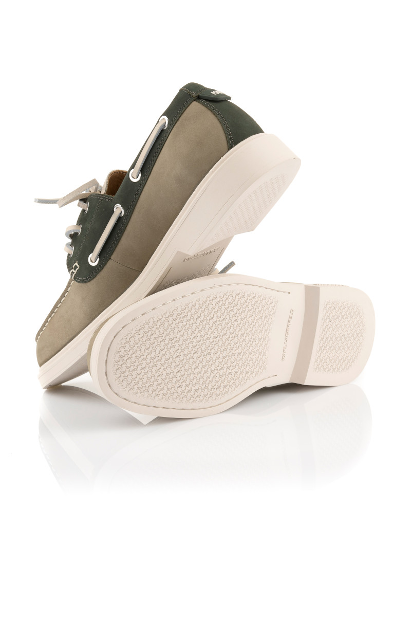 Mokasíny Karl Lagerfeld Kori Tri_Colour Boater Light Khaki Nubuck
