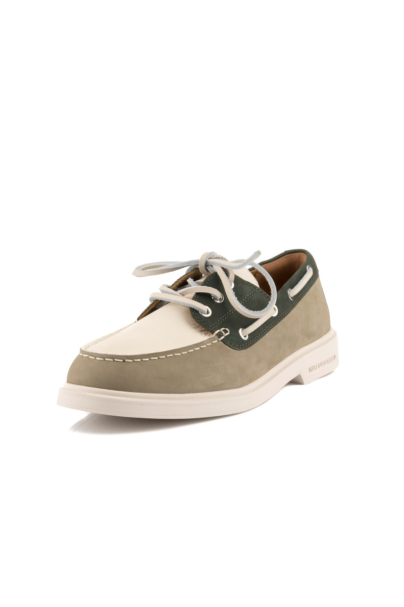 Mokasíny Karl Lagerfeld Kori Tri_Colour Boater Light Khaki Nubuck