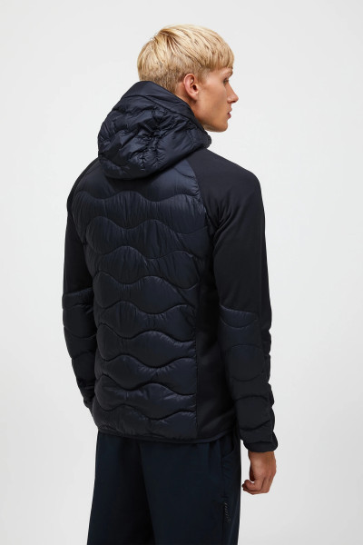 BUNDA PEAK PERFORMANCE M HELIUM DOWN HYBRID HOOD-AVID BEIGE - Fotografia č. 2