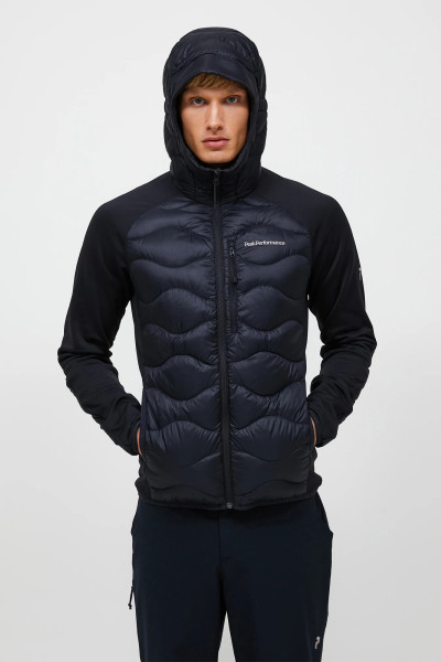 BUNDA PEAK PERFORMANCE M HELIUM DOWN HYBRID HOOD-AVID BEIGE - Fotografia č. 1