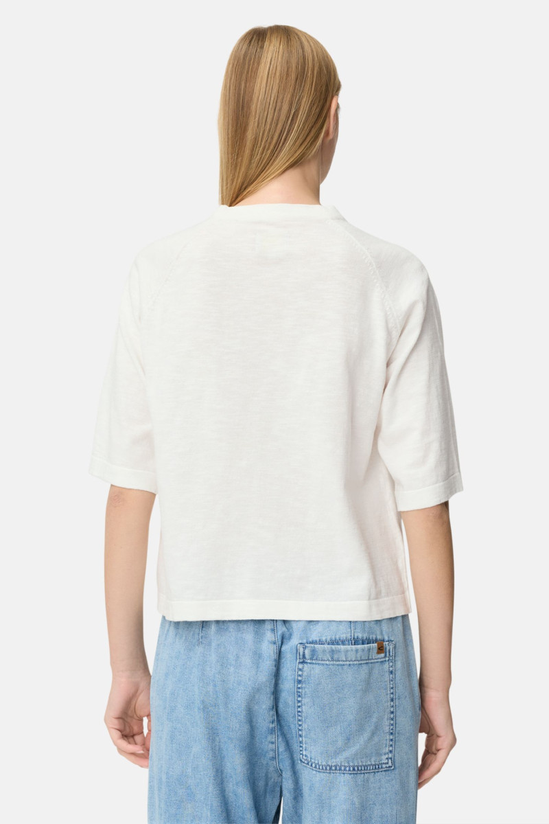 Sveter Camel Active Knit 1/2 Sleeves White