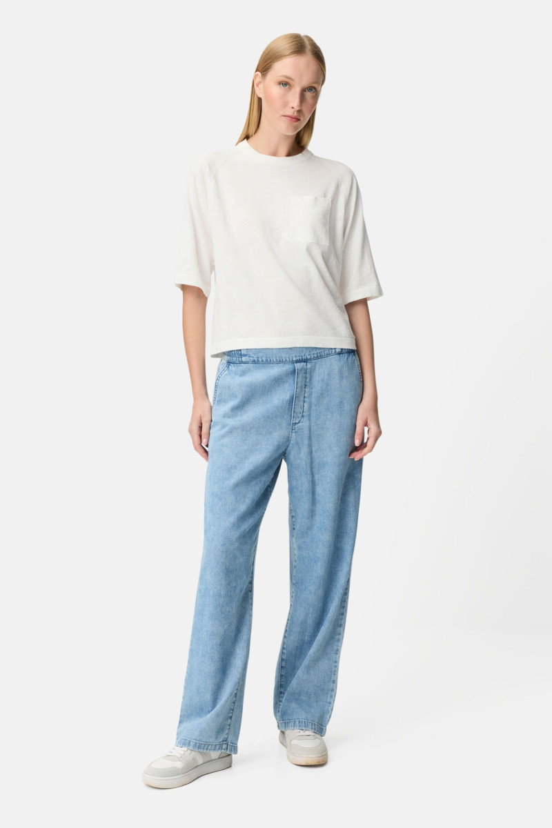 Sveter Camel Active Knit 1/2 Sleeves White