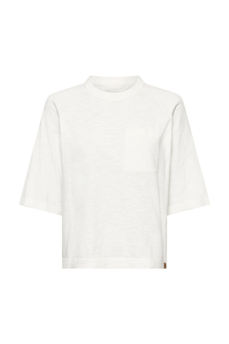 Sveter Camel Active Knit 1/2 Sleeves White
