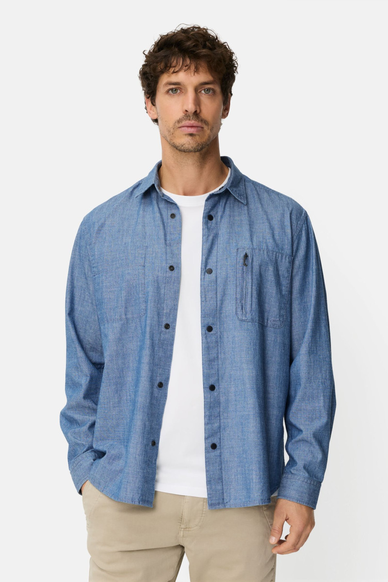 Ing Camel Active Shirts 1/1 Sleeves Stormy Blue