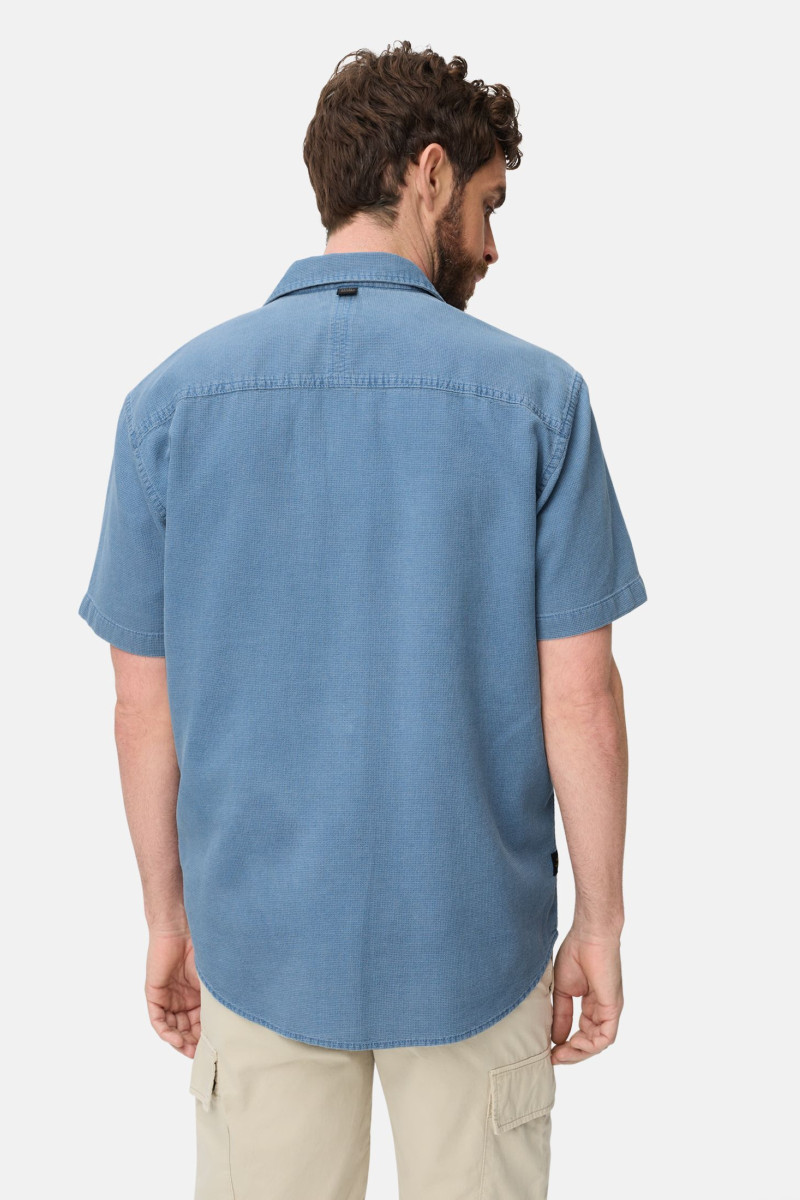 Košeľa Camel Active Shirts 1/2 Sleeves Ocean Blue
