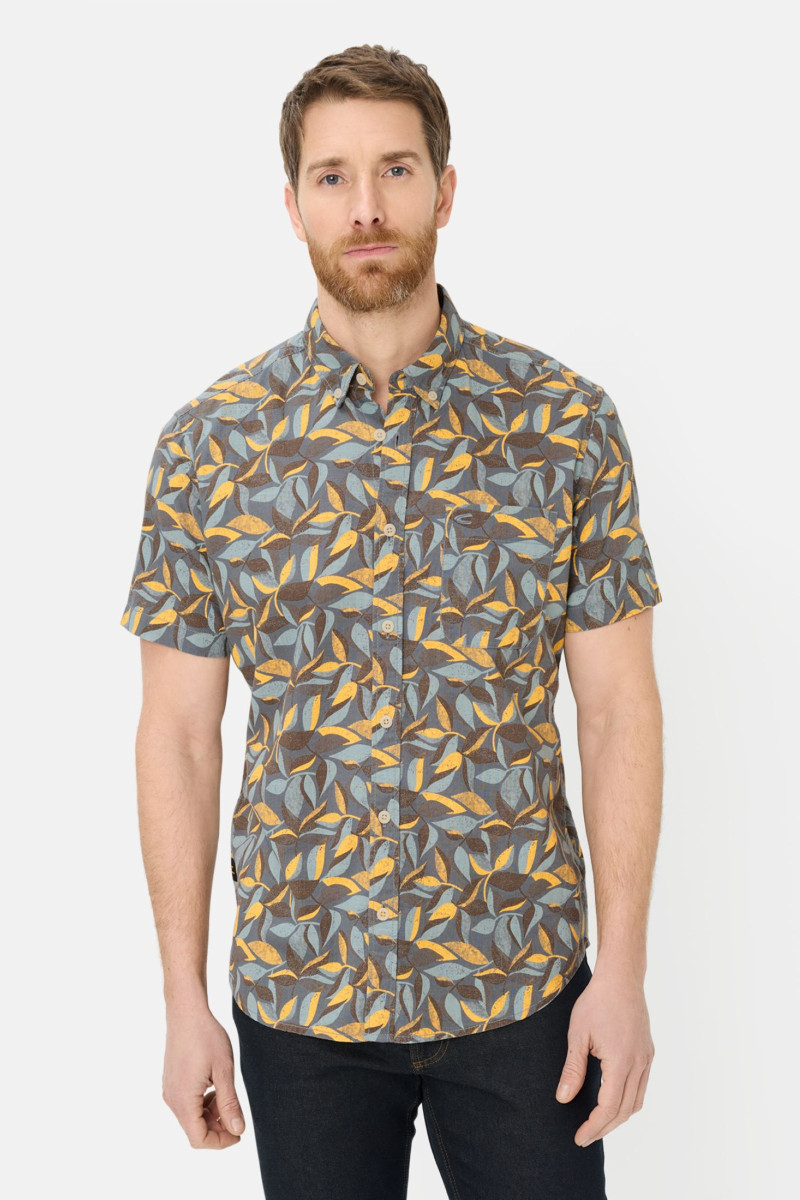 Ing Camel Active Shirts 1/2 Sleeves Sun Yellow