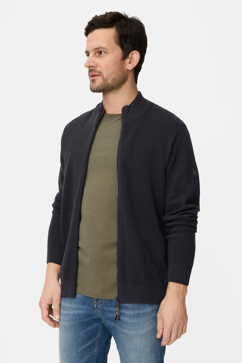 Sveter Camel Active Knitted Jackets Dark Indigo