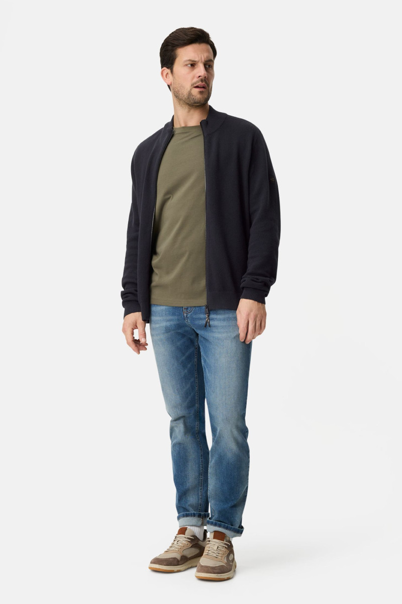 Sveter Camel Active Knitted Jackets Dark Indigo