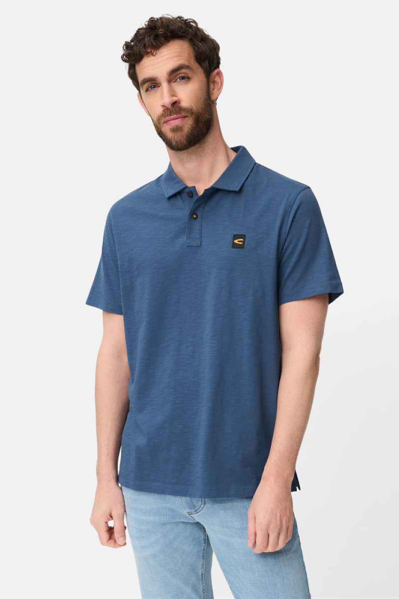 Póló Camel Active Polos 1/2 Sleeves Indigo Blue