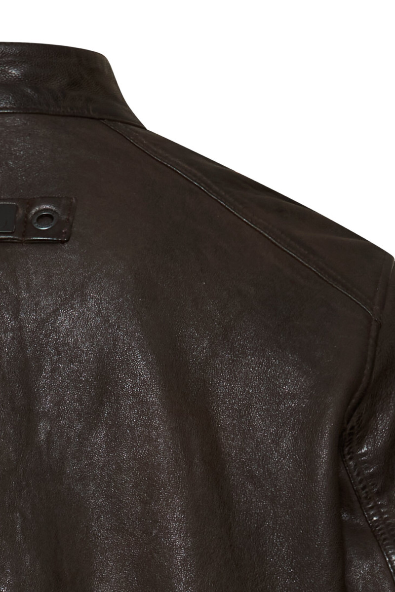 Bunda Camel Active Leather Blousons Dark Brown
