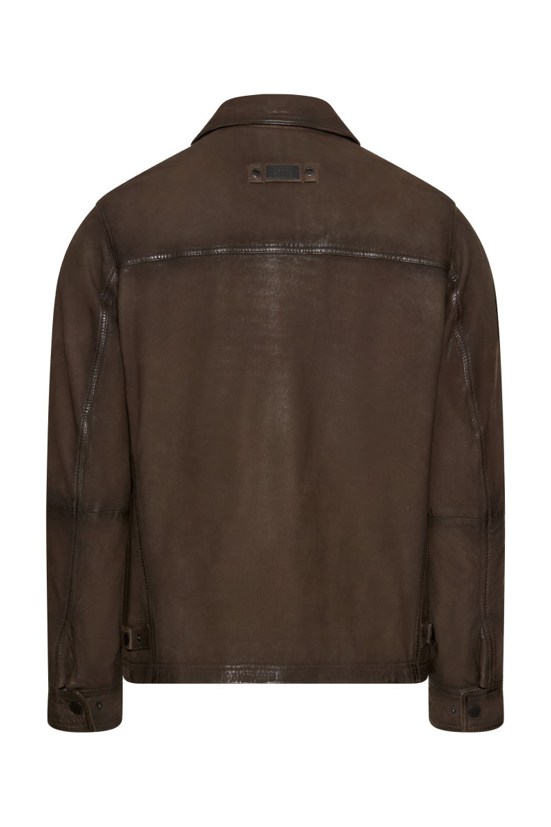 Bunda Camel Active Leather Blousons Brown