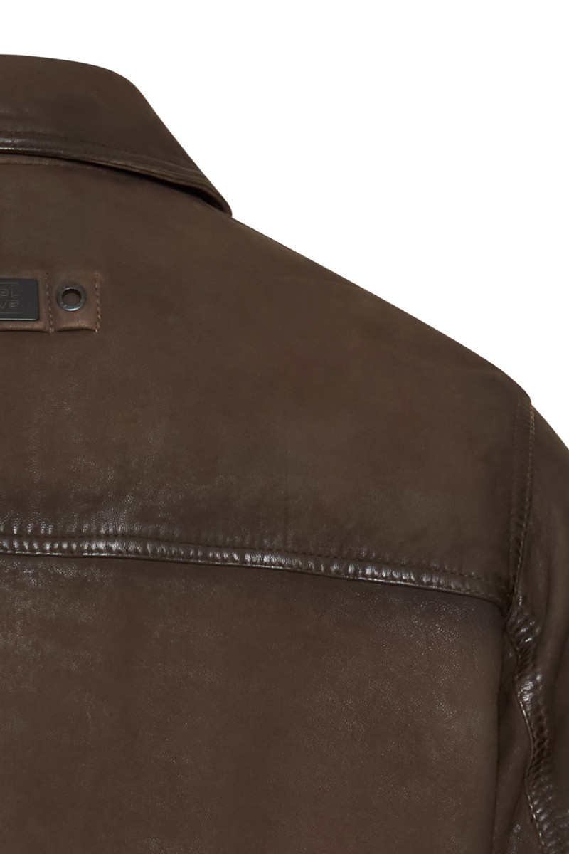 Bunda Camel Active Leather Blousons Brown