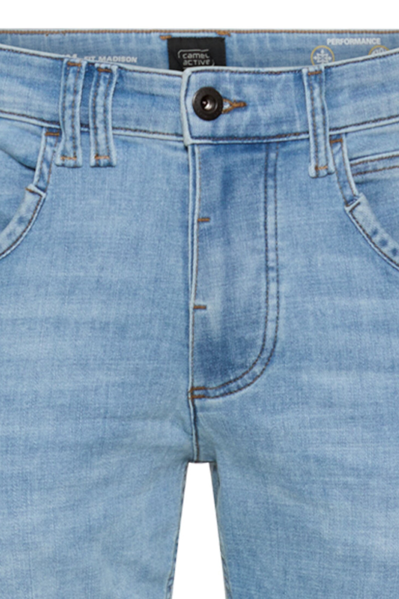 Džínsy Camel Active 5-Pkt Denim Slim Fit Ocean Blue