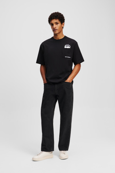 TRIČKO KARL LAGERFELD IKON OUTLINE POCKET T-SHIRT - Fotografie č. 4