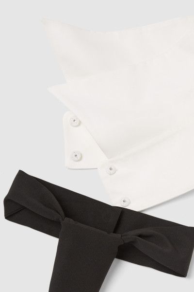 GOLIER KARL LAGERFELD K/ESSENTIAL COLLAR AND TIE - Fotografia č. 4