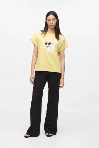 PÓLÓ KARL LAGERFELD IKON AQUARELLE C LOOSE T-SHIRT - Kép 4
