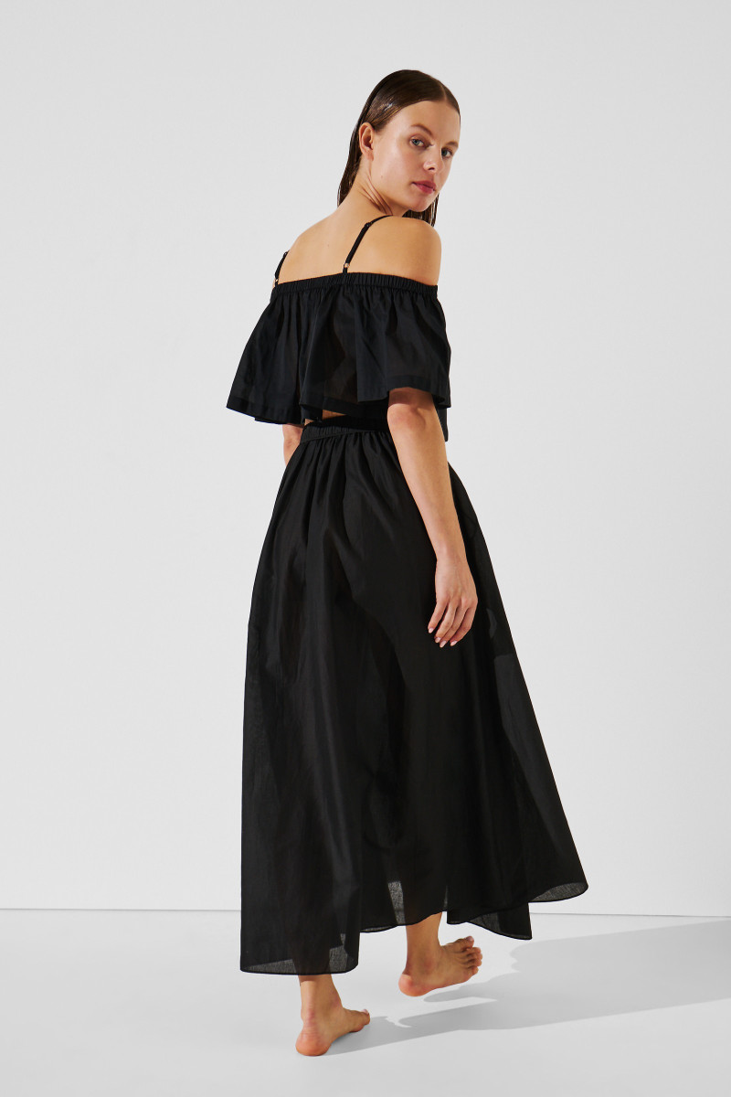 Plážové Oblečenie Karl Lagerfeld Karl Dna Long Skirt Black