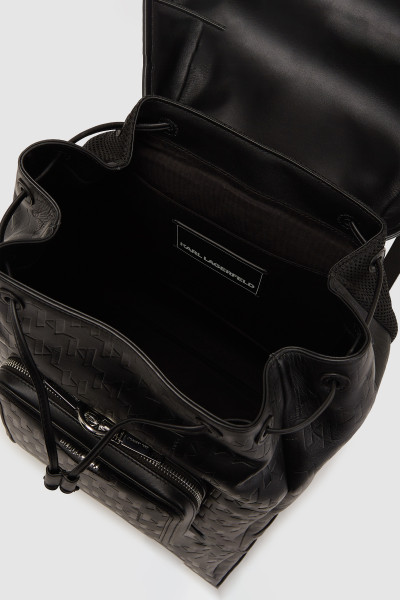 BATOH KARL LAGERFELD K/LOOM LEATHER BACKPACK - Fotografia č. 3