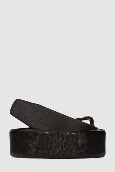 OPASEK KARL LAGERFELD K/MONOGRAM LEATHER BELT - Fotografie č. 2