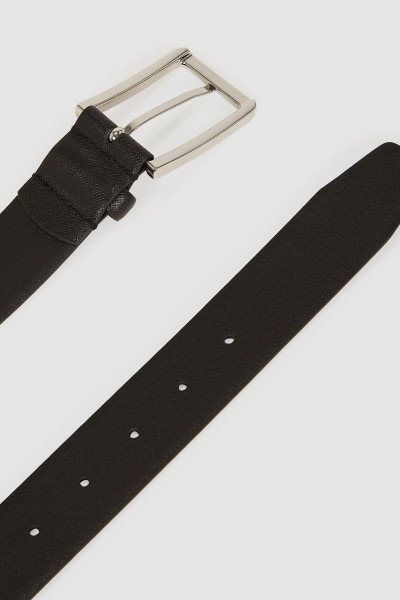 OPASEK KARL LAGERFELD K/MONOGRAM LEATHER BELT - Fotografie č. 3