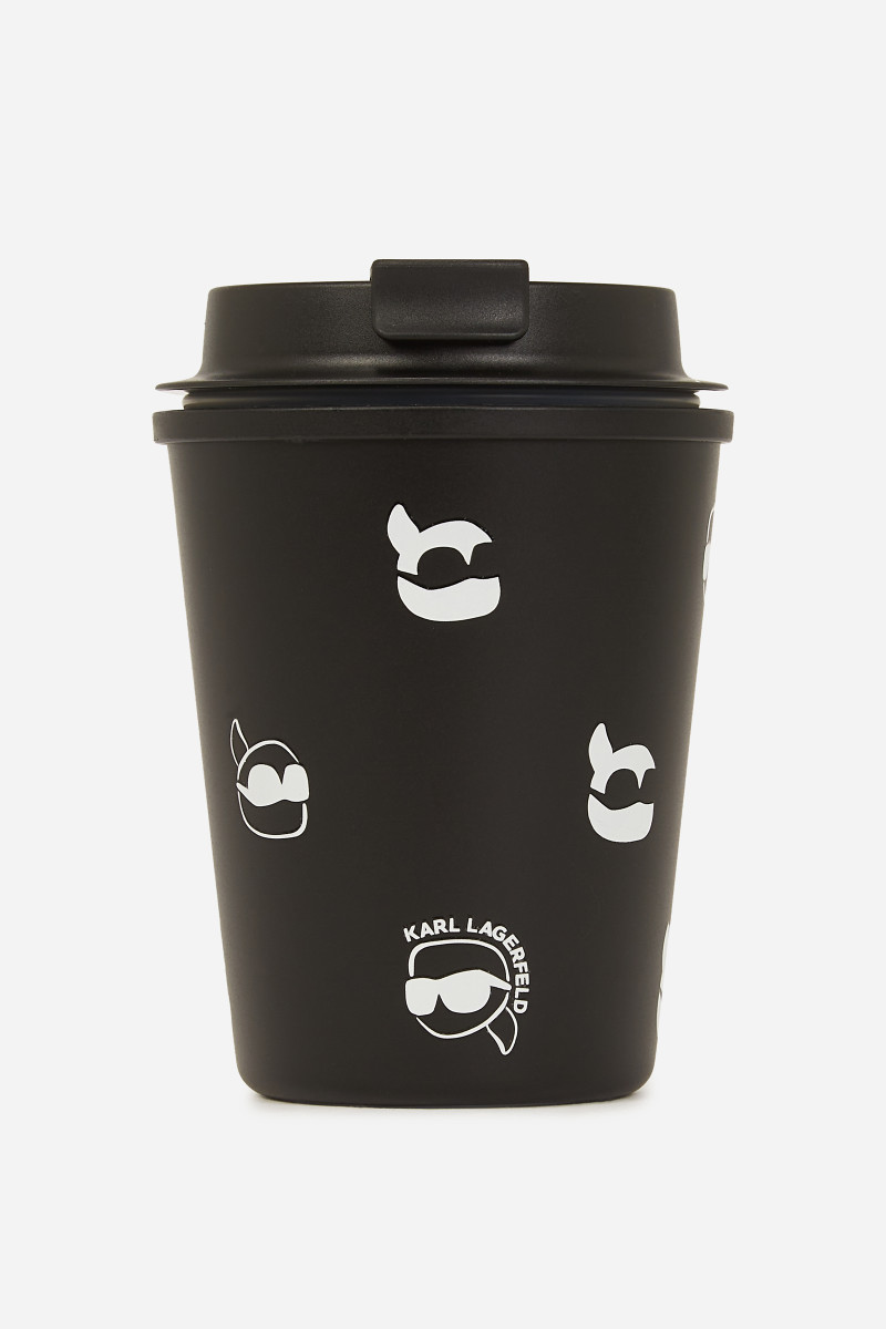 Hrnček Karl Lagerfeld K/Ikon Dot Travel Mug Karl Dot Aop Black