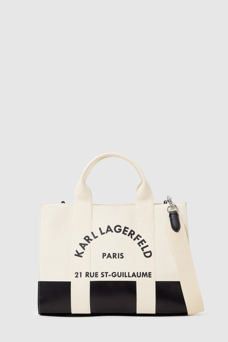 Kabelka Karl Lagerfeld K/Rsg Square Md Tote Col. Blk White/Black