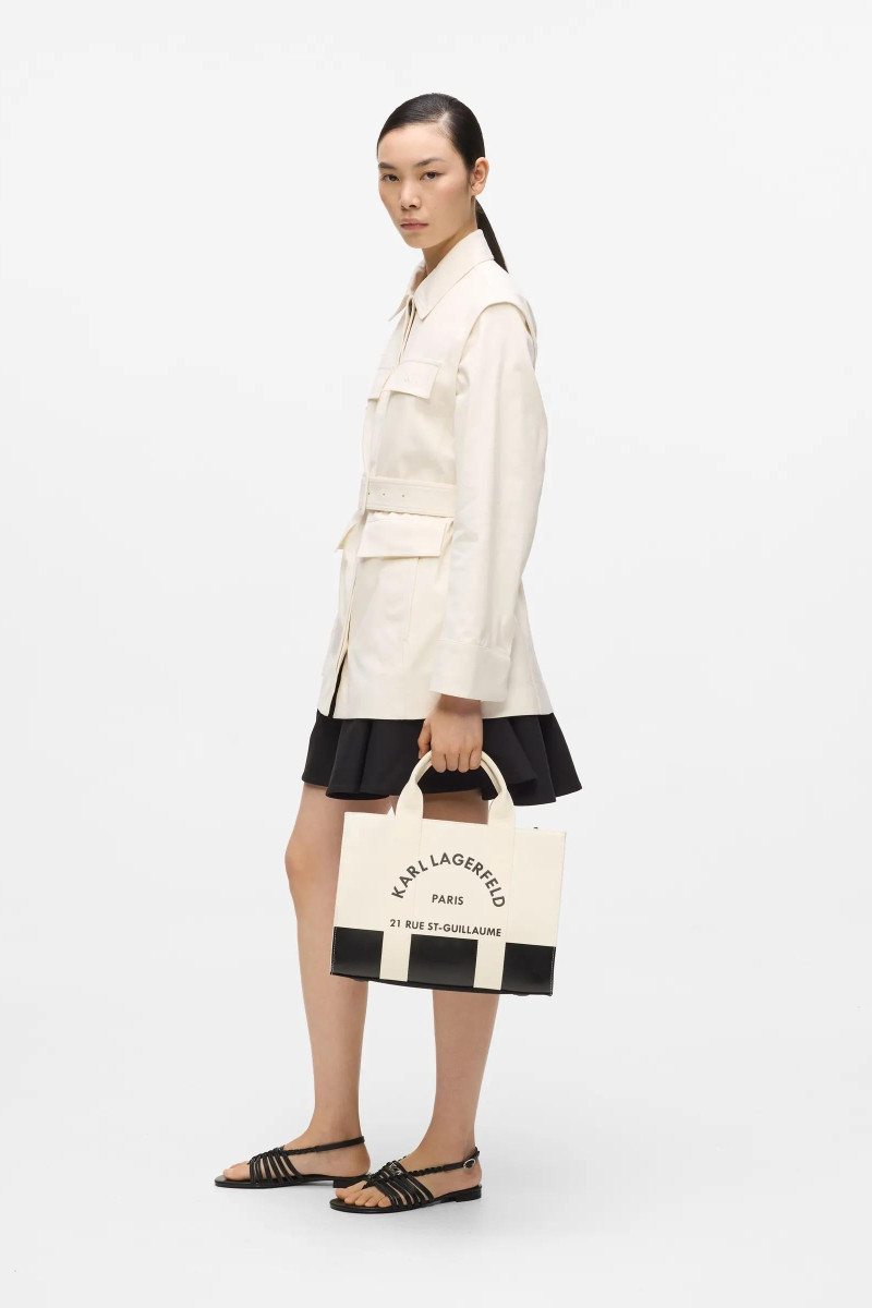 Kabelka Karl Lagerfeld K/Rsg Square Md Tote Col. Blk White/Black