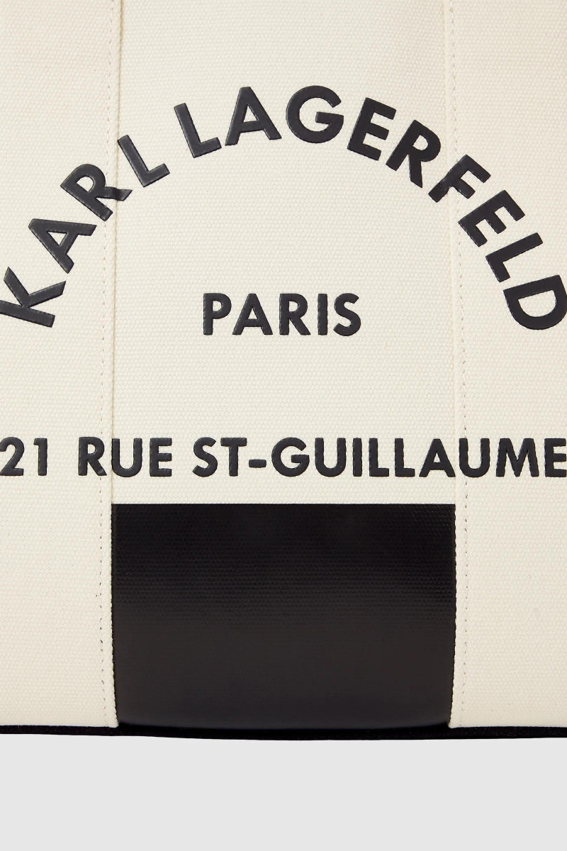 Kabelka Karl Lagerfeld K/Rsg Square Md Tote Col. Blk White/Black