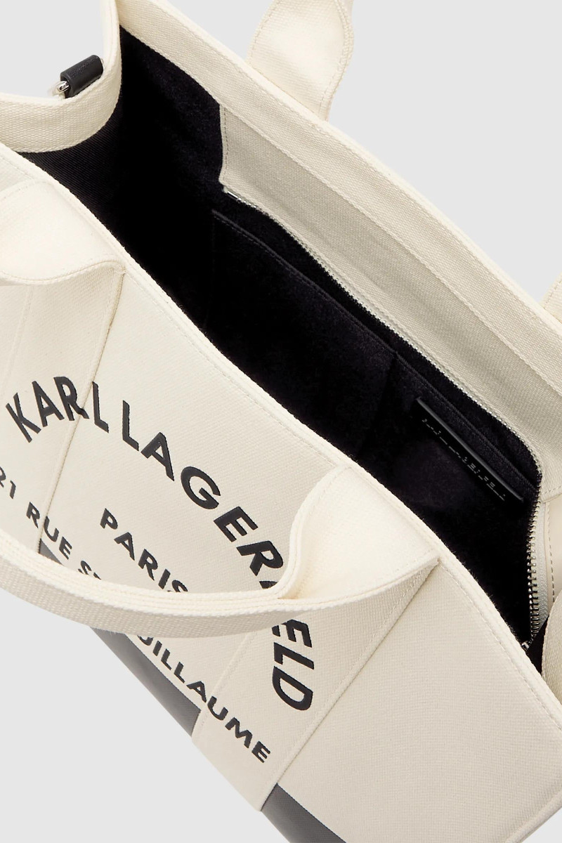 Kabelka Karl Lagerfeld K/Rsg Square Md Tote Col. Blk White/Black