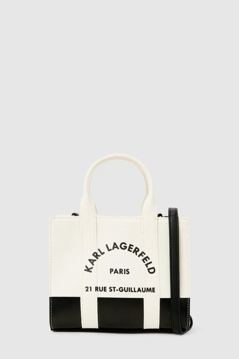 Retikül Karl Lagerfeld K/Rsg Square Mn Tote Col. Blk White/Black