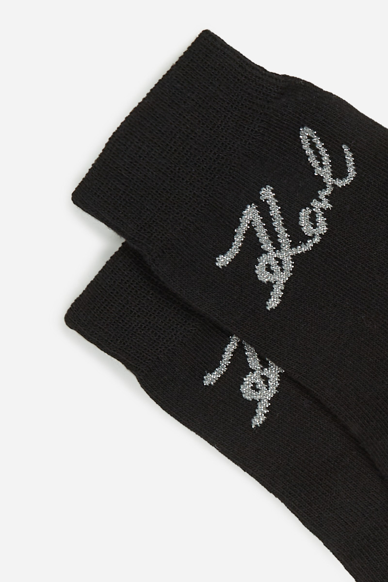 Ponožky Karl Lagerfeld K/Signature Logo Sock 3-Pack Black