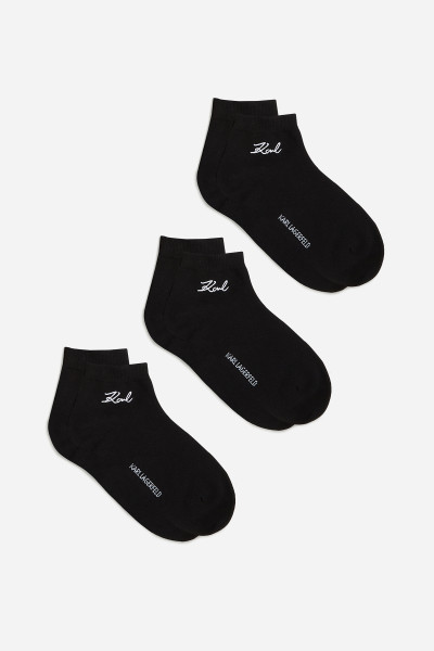 PONOŽKY KARL LAGERFELD K/SIGNATURE SNEAKER SOCK 3P - Fotografia č. 1
