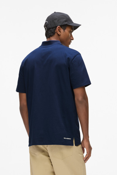 TRIČKO KARL LAGERFELD IKON JERSEY SSLV POLO - Fotografia č. 3