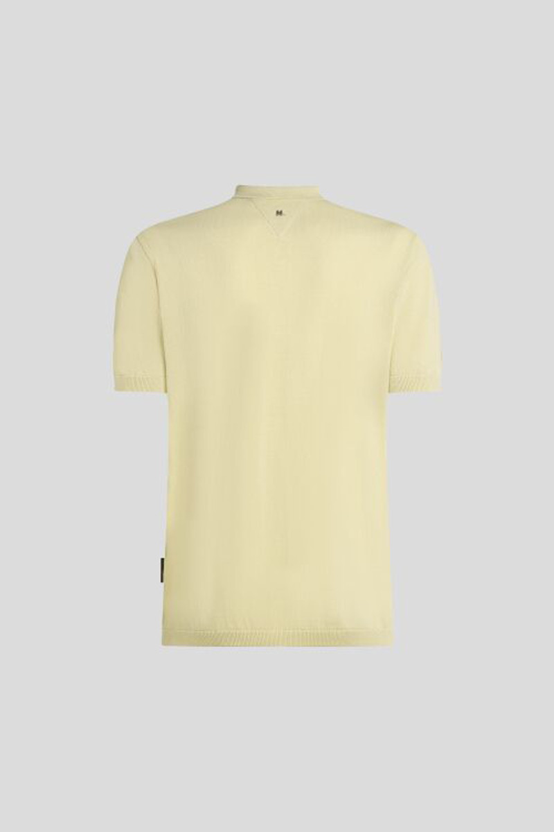Sveter Karl Lagerfeld Contrast Collar Knitted Polo Garden Glade