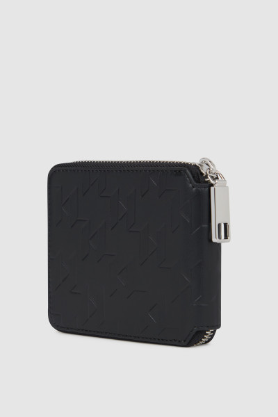 PEŇAŽENKA KARL LAGERFELD K/LOOM LEATHER ZIP WALLET - Fotografia č. 2