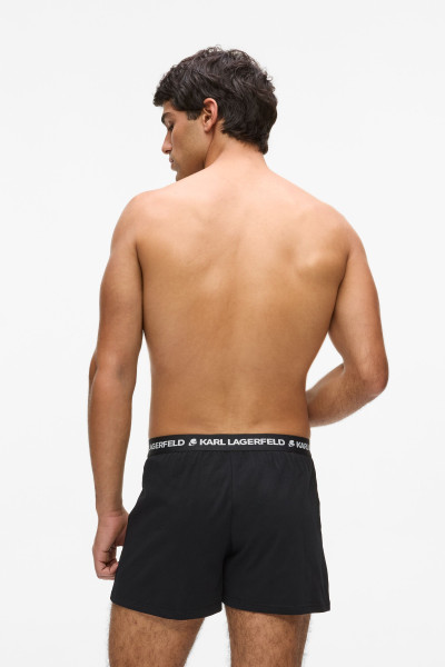 SPODNÍ PRÁDLO KARL LAGERFELD LOGO JERSEY BOXER - Fotografie č. 3